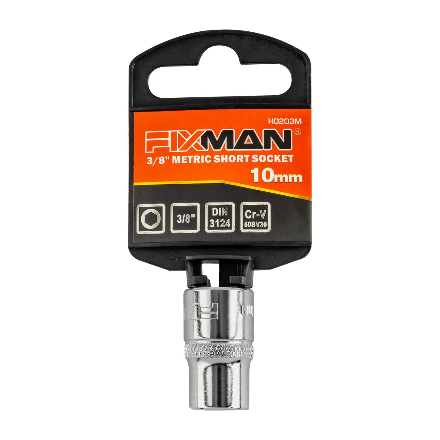 FIXMAN 3/8 Inch Drive Metric Short Socket 10mm